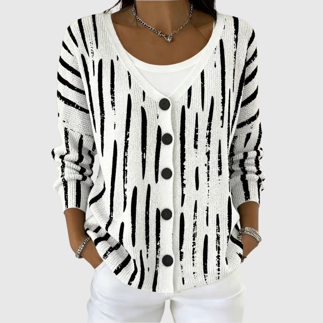 Cardigan en Maille Confortable Boutonné