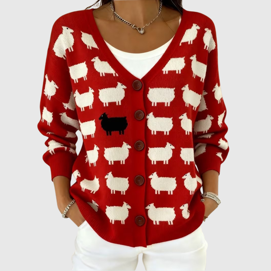 Cardigan en Maille Confortable Boutonné