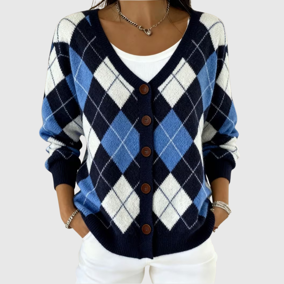 Cardigan en Maille Confortable Boutonné