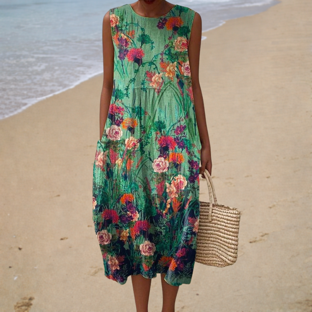 Robe d’Été Confortable Sans Manches