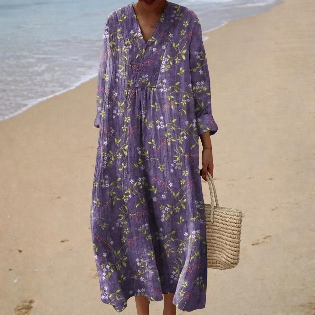 Robe d’Été Imprimée Flatteuse