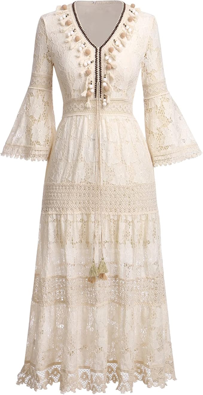 Amary - Robe en Dentelle Boho