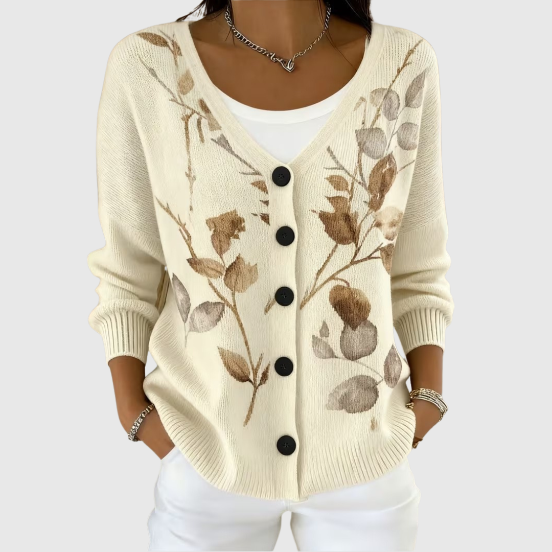 Cardigan en Maille Confortable Boutonné