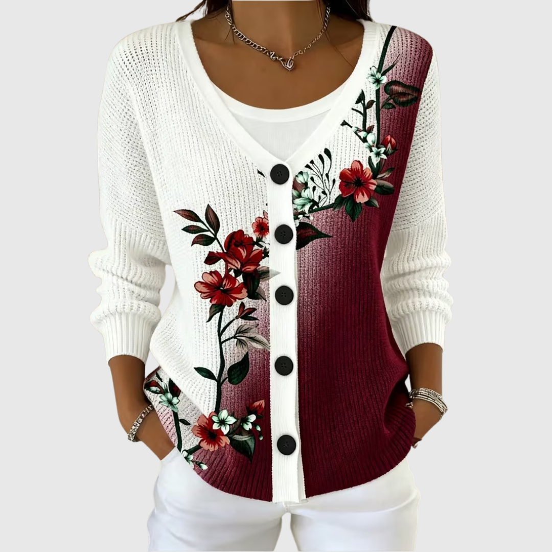 Cardigan en Maille Confortable Boutonné