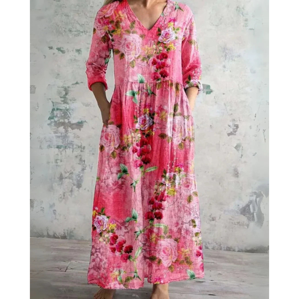ELEANOR | ROBE MAXI FLORALE VINTAGE