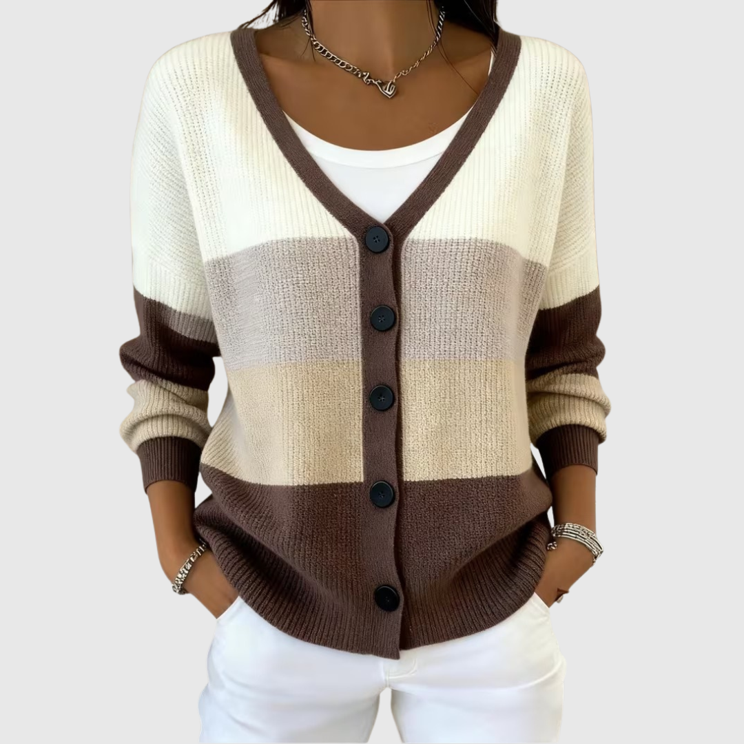 Cardigan en Maille Confortable Boutonné