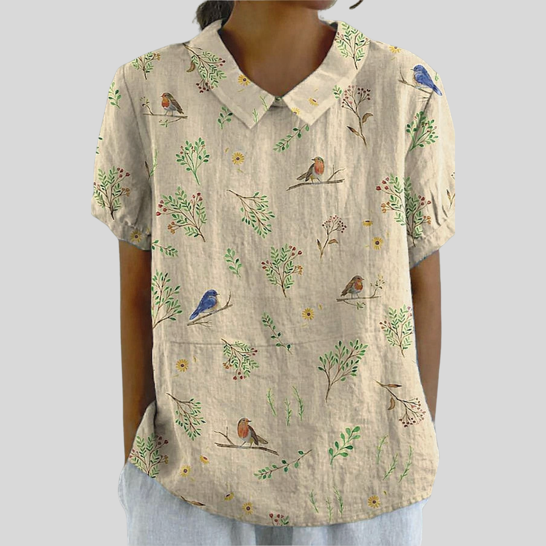 Haut Fleuri Confort Élégant