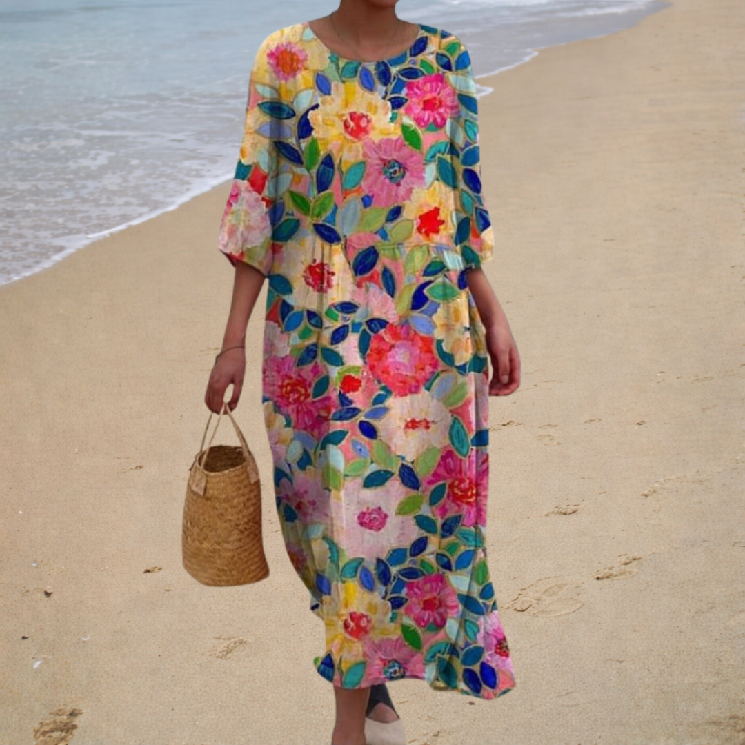 Robe longue fluide chic et confortable