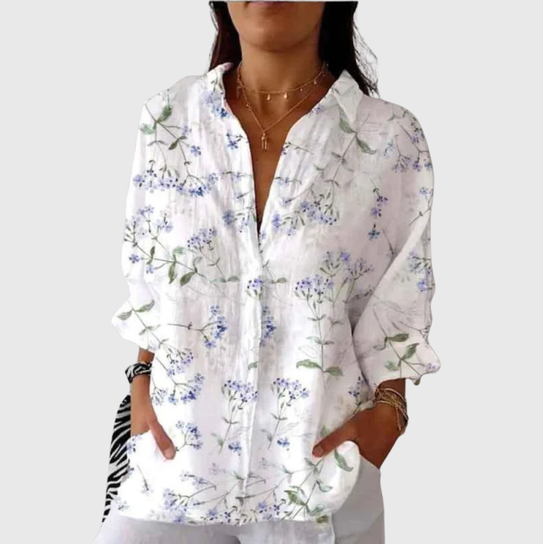 Blouse imprimée légère et colorée