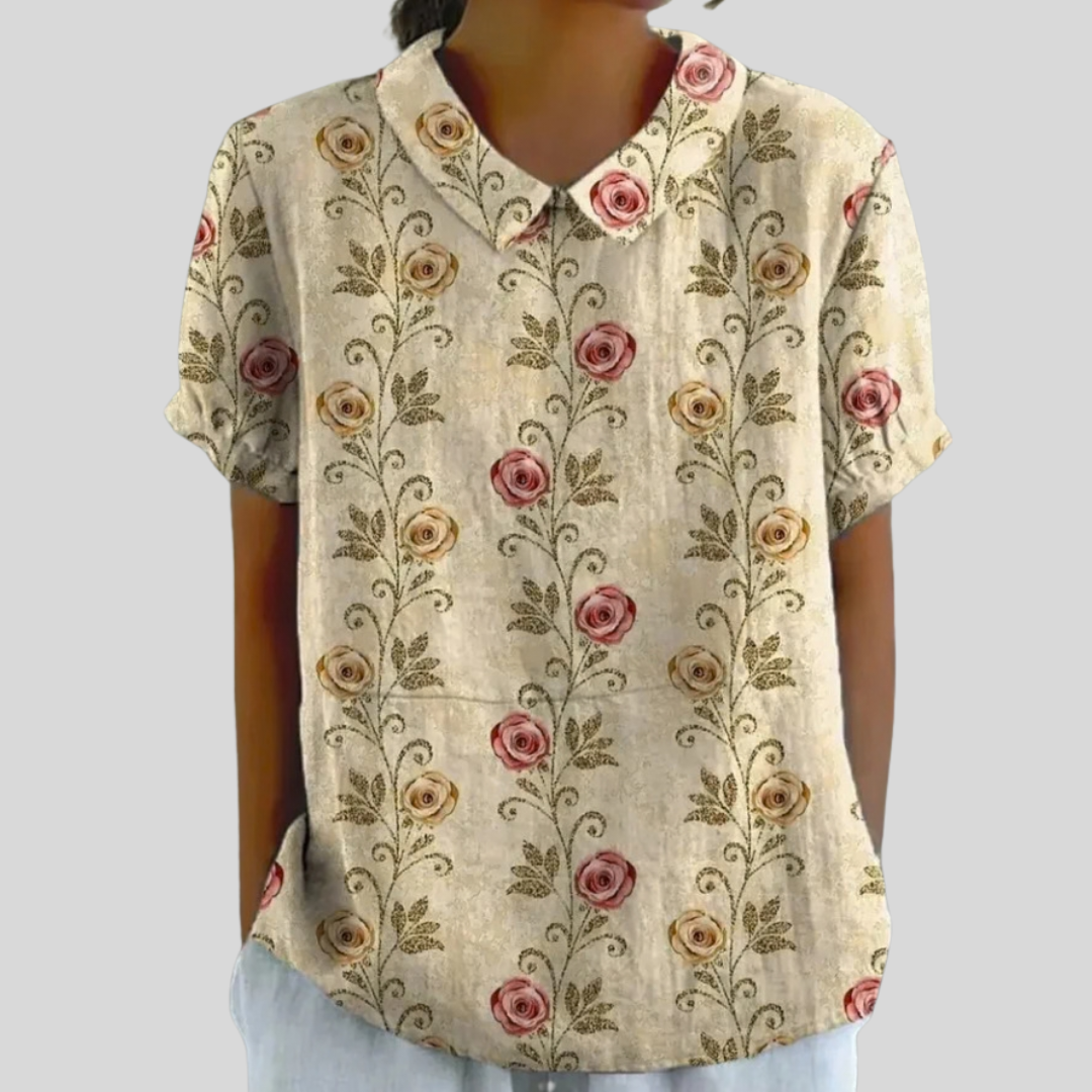 Haut Fleuri Confort Élégant