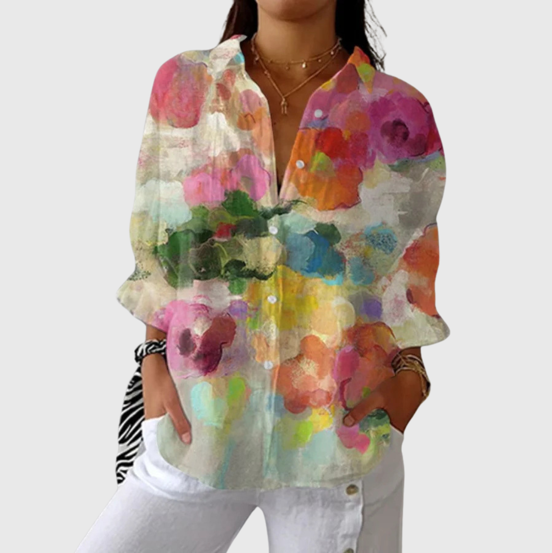 Blouse imprimée légère et colorée