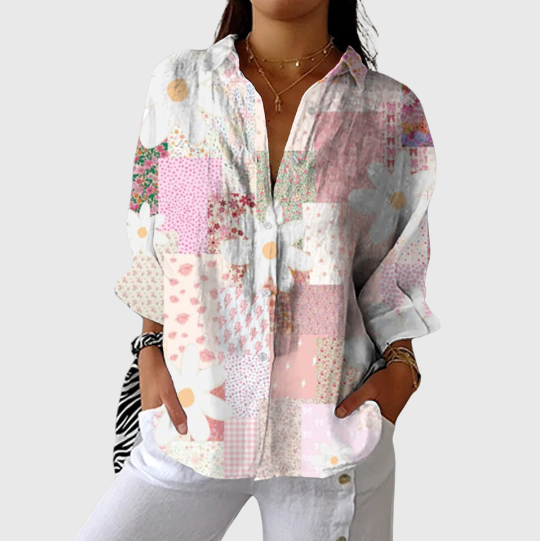 Blouse imprimée légère et colorée
