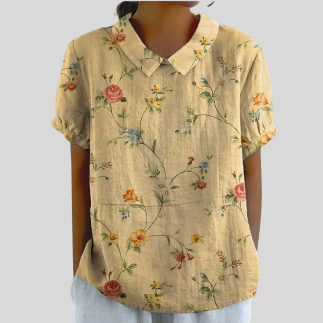 Haut Fleuri Confort Élégant