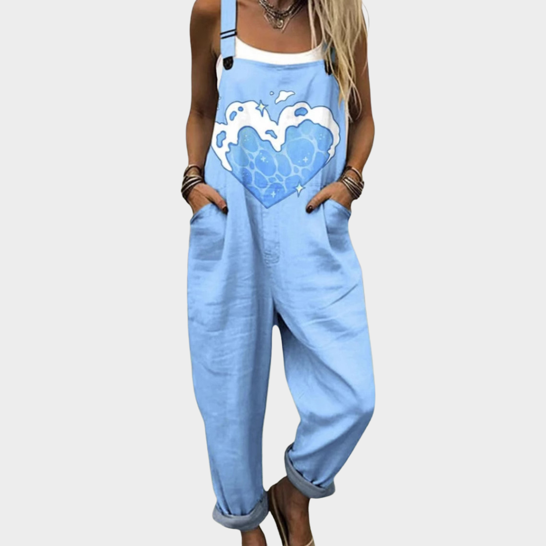 Salopette imprimée confortable