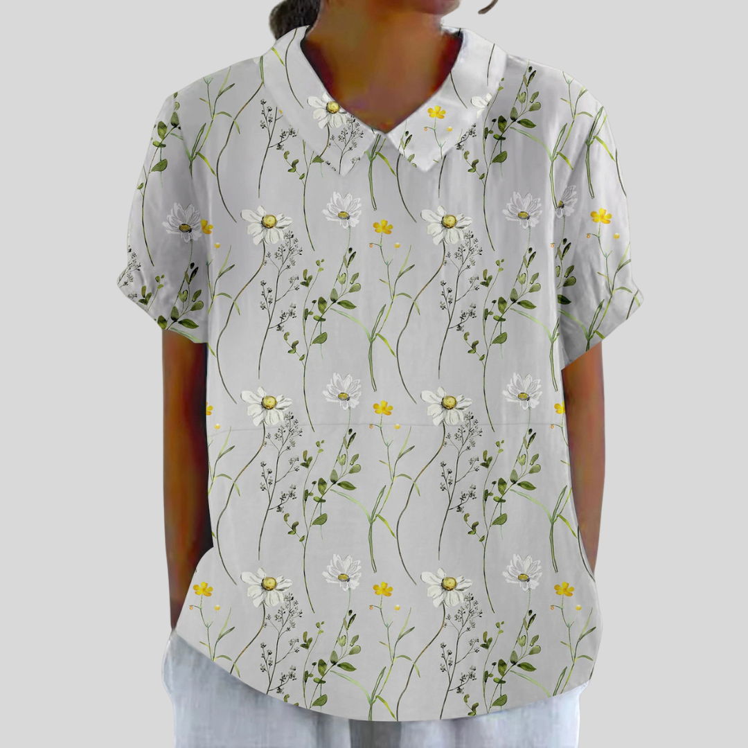 Haut Fleuri Confort Élégant