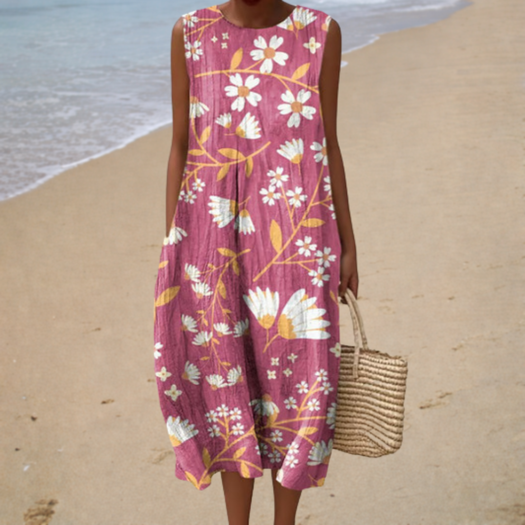 Robe d’Été Confortable Sans Manches