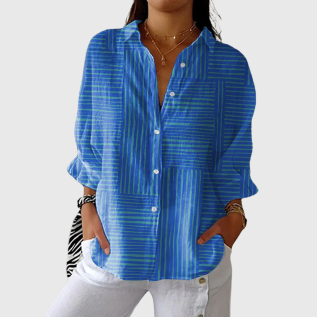 Blouse imprimée légère et colorée