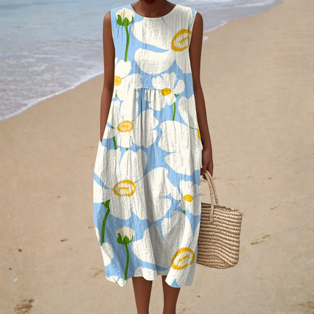 Robe d’Été Confortable Sans Manches