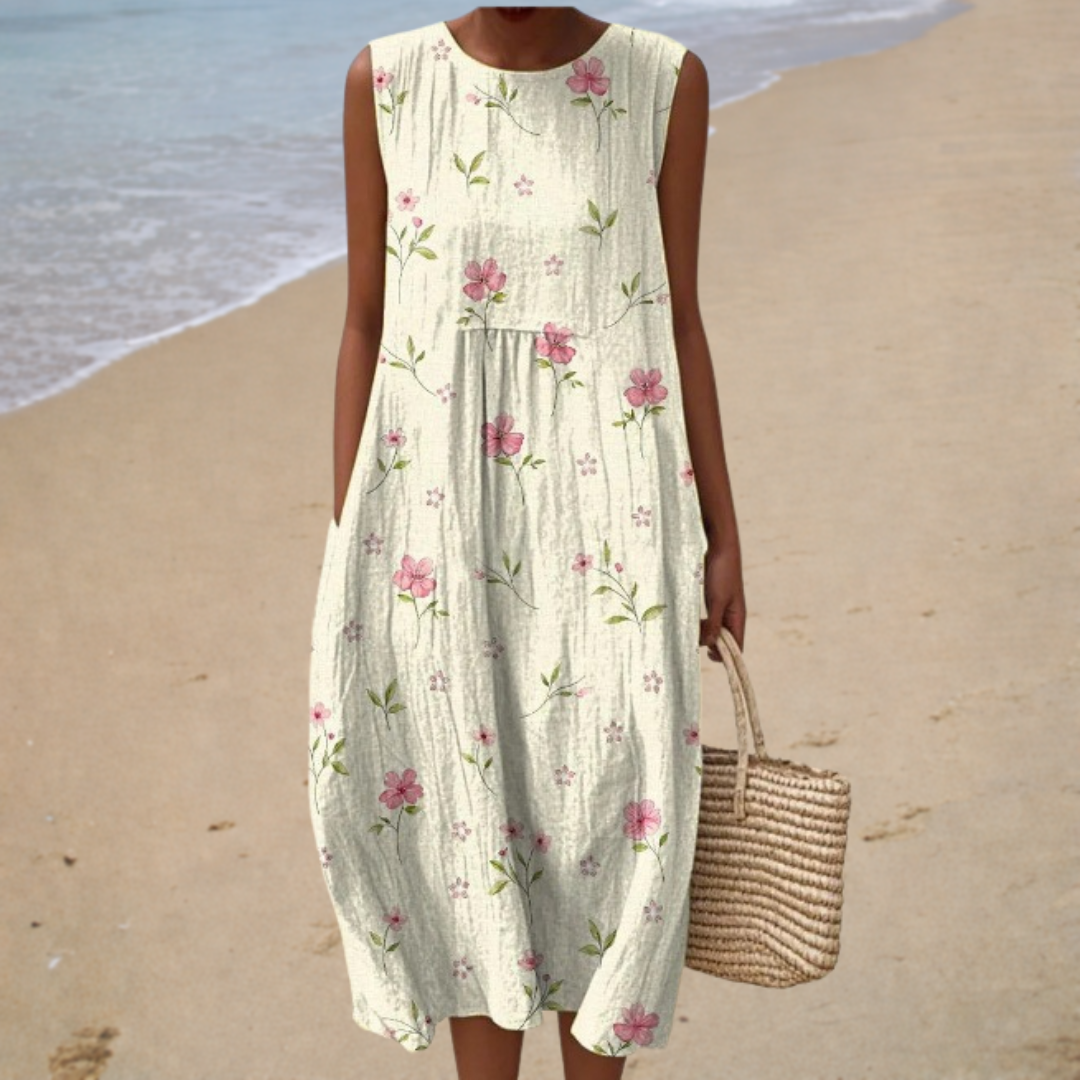 Robe d’Été Confortable Sans Manches