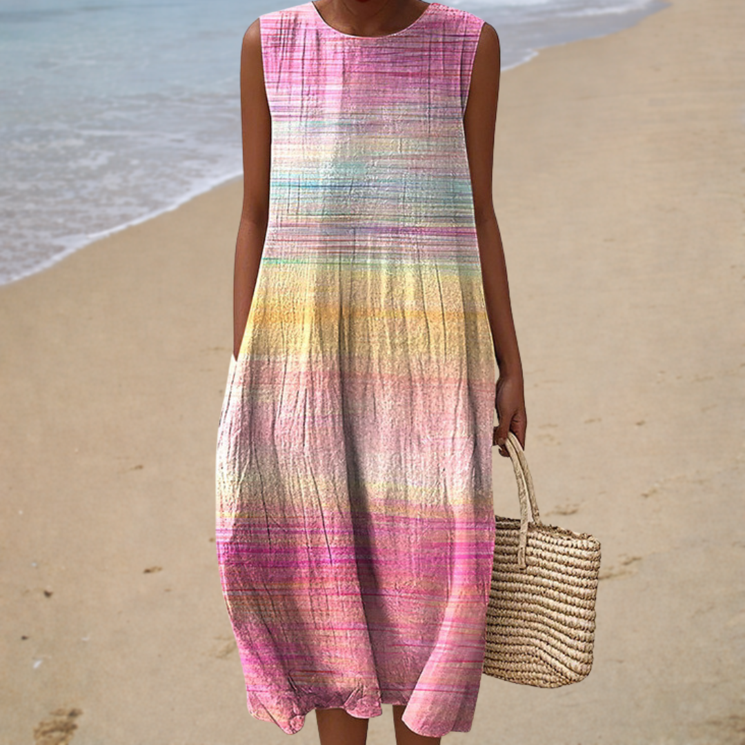 Robe d’Été Confortable Sans Manches