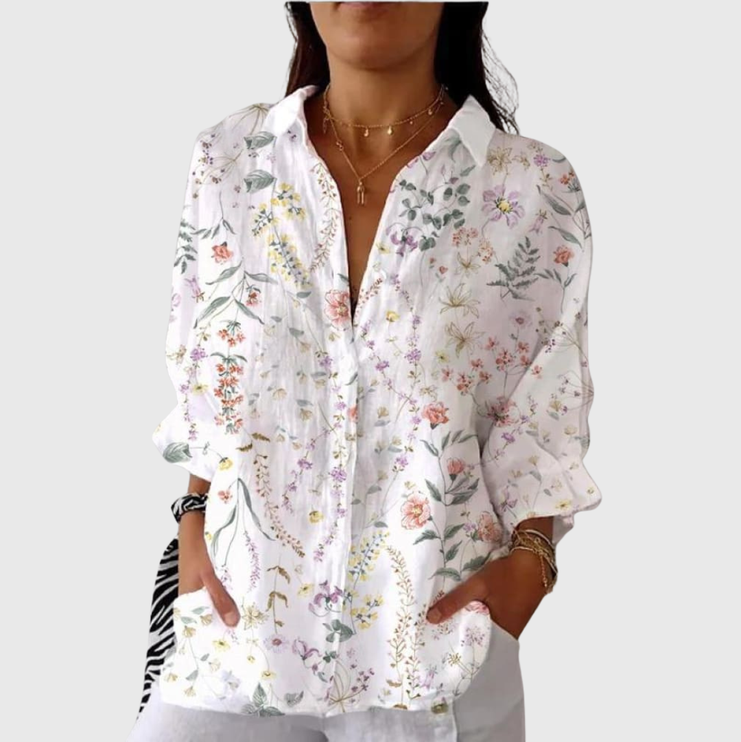 Blouse imprimée légère et colorée