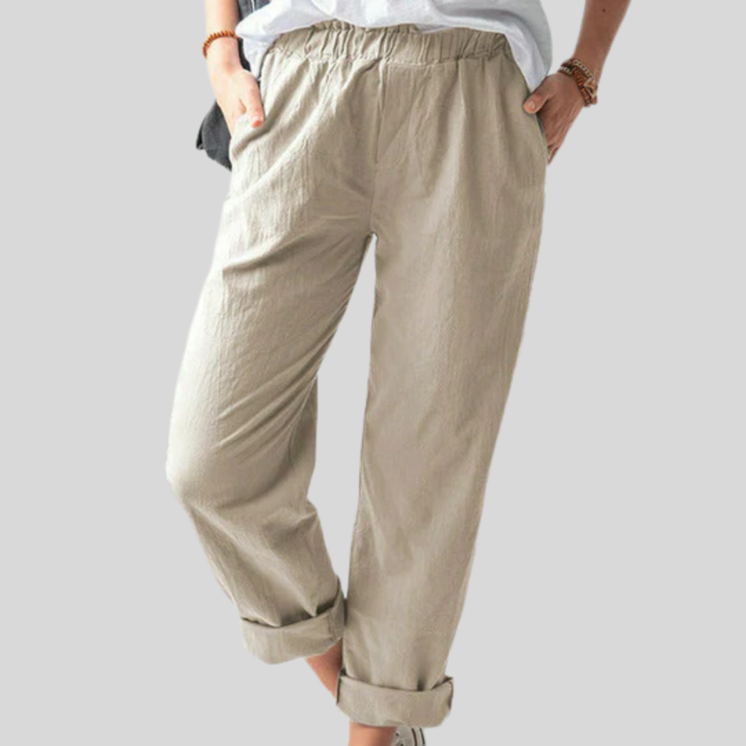 Neria - Pantalon à Structure Douce