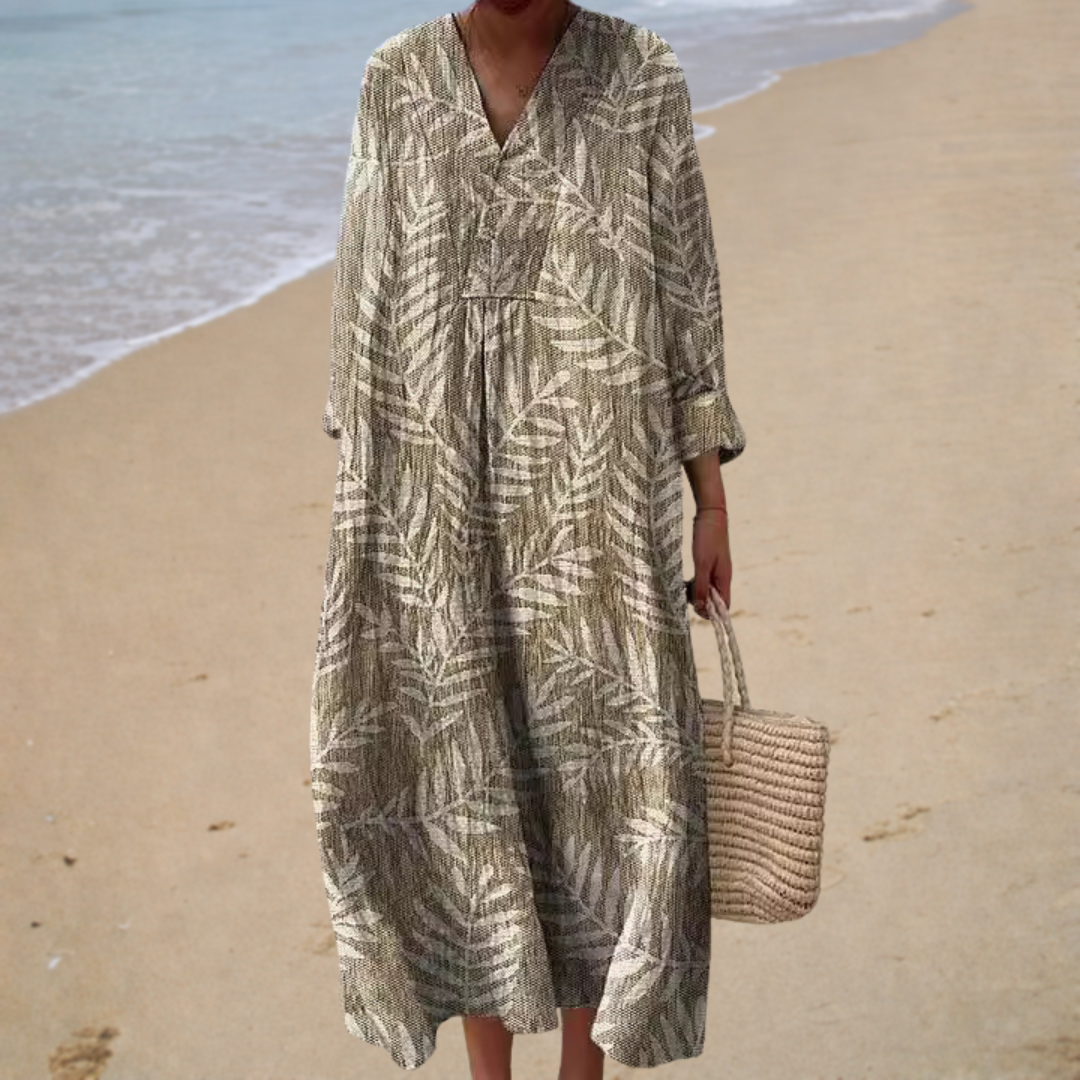 Robe d’Été Imprimée Flatteuse