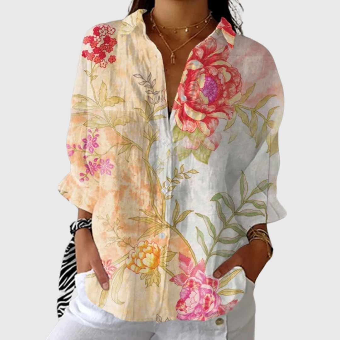 Blouse imprimée légère et colorée