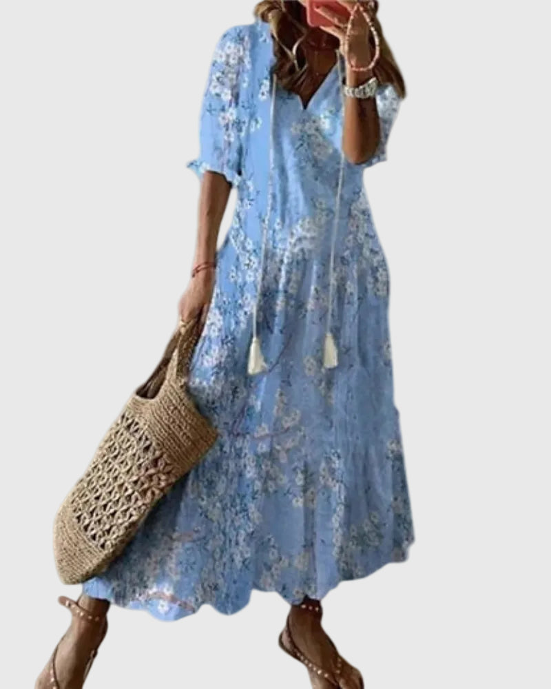 Amalia | Robe Maxi d'Été Vintage Boho