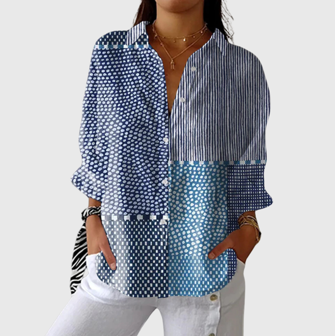 Blouse imprimée légère et colorée