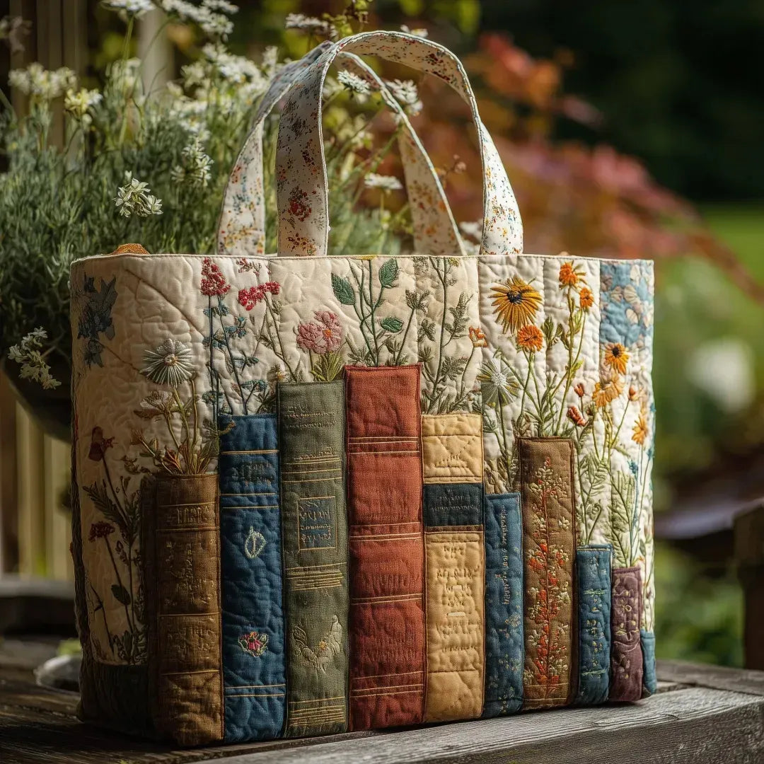 Sac artisanal Collection Livres et Fleurs