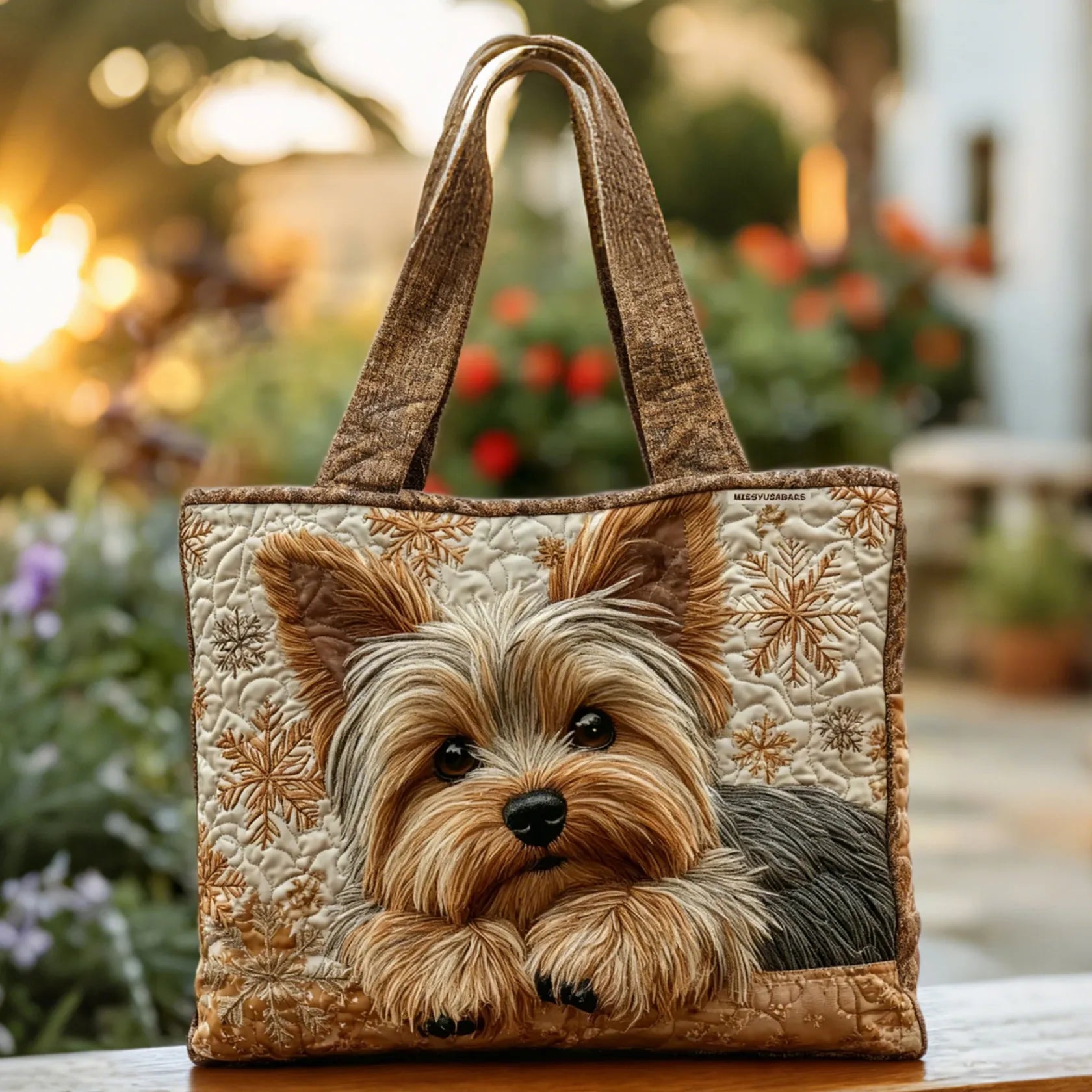 Sac artisanal Yorkie brillante