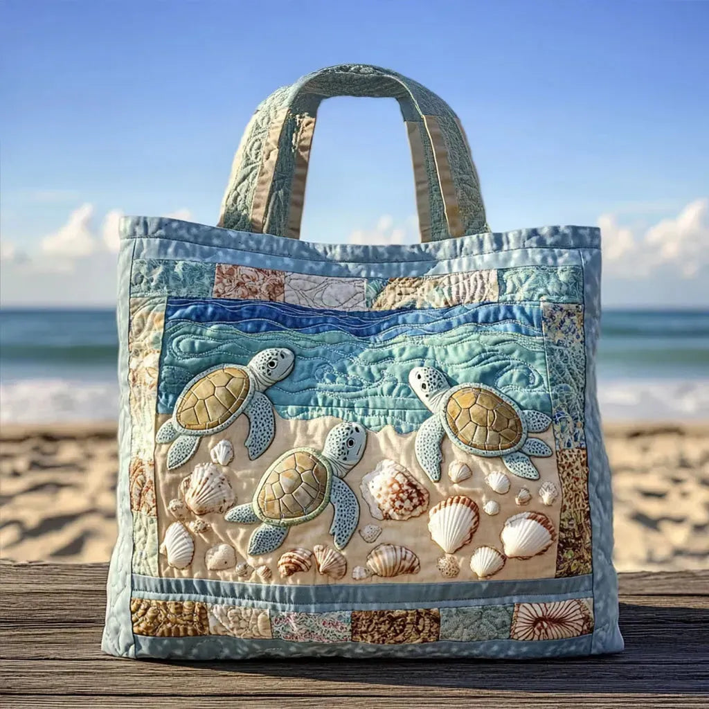 Sac artisanal matelassé tortue
