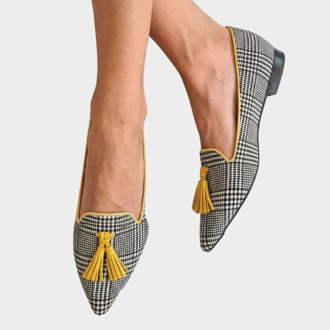 Odessie - Mocassin à carreaux moderne