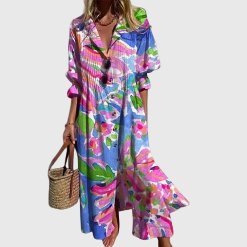 Zariah | Robe Maxi Bohémienne Élégante