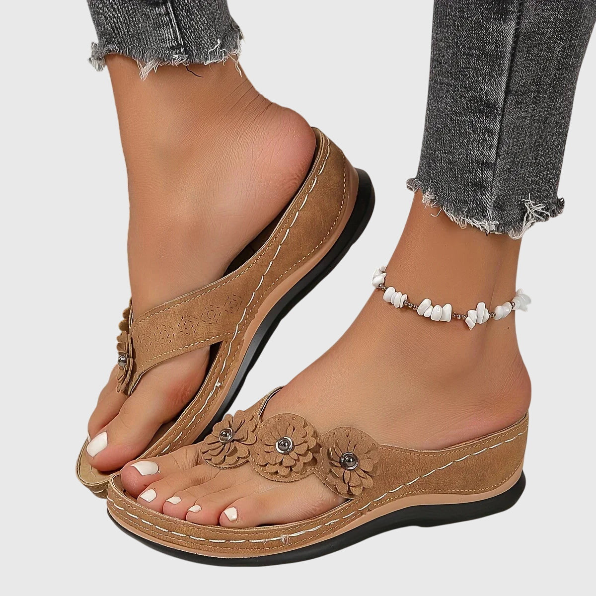 Asha - Tongs Orthopédiques Élégantes