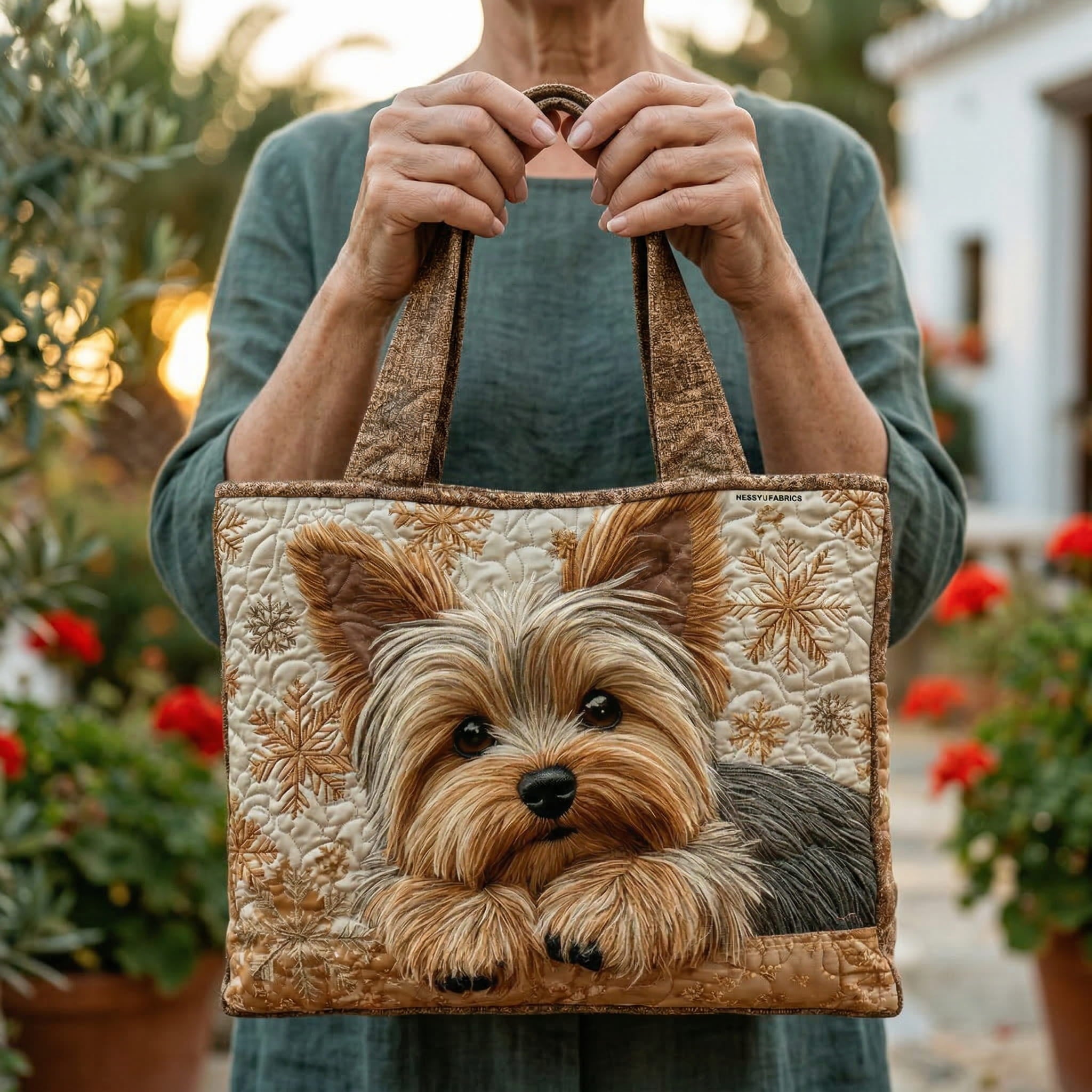 Sac artisanal Yorkie brillante
