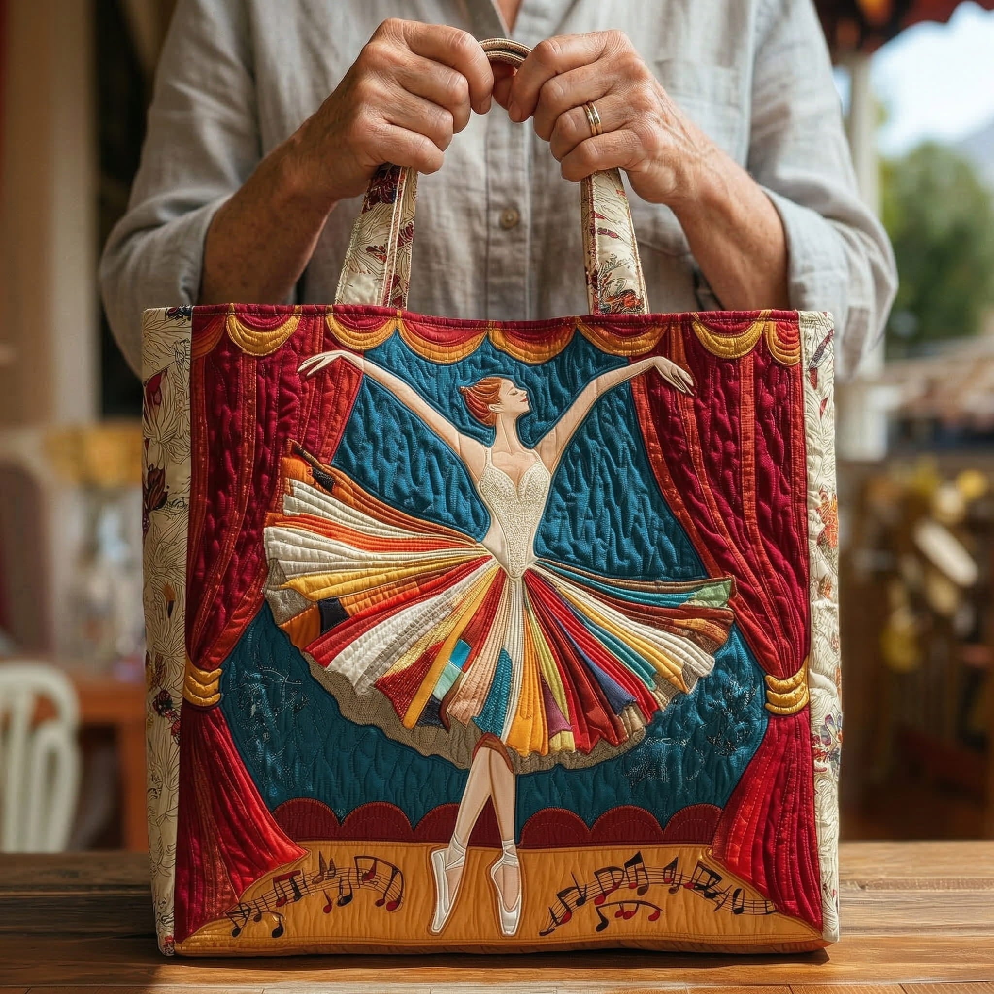 Sac artisanal élégant pour danseuse