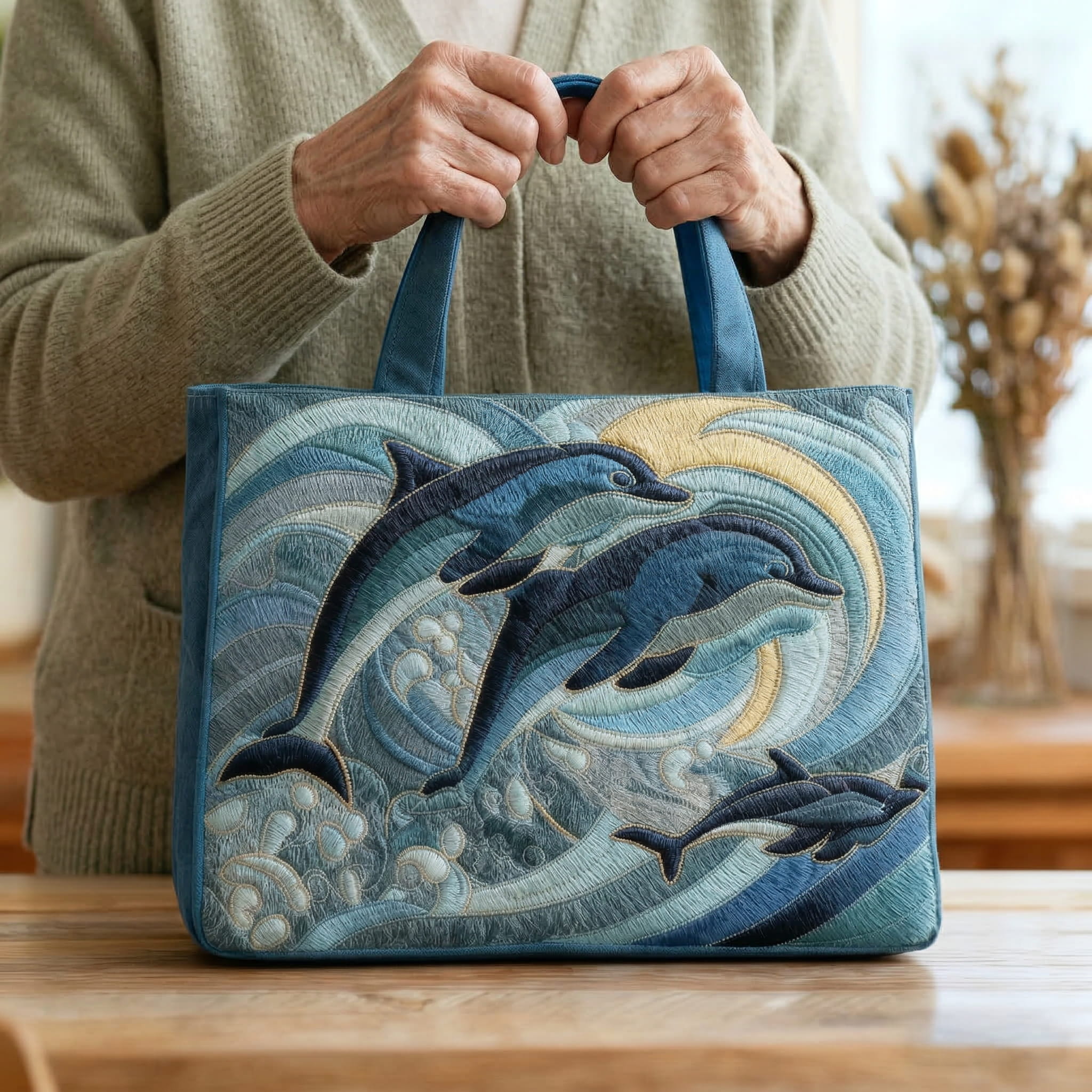 Sac artisanal océan dauphin