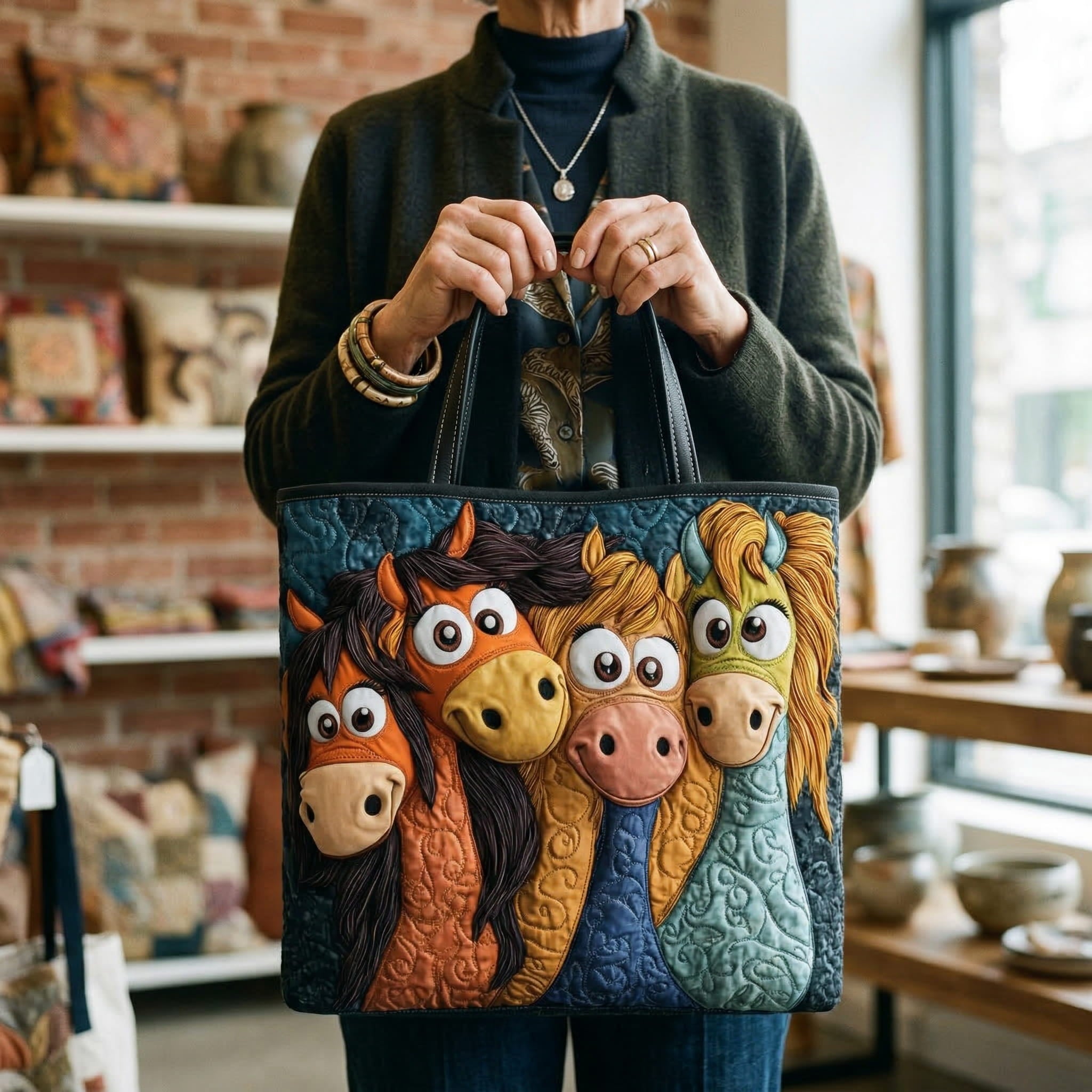 Sac artisanal poney amusant